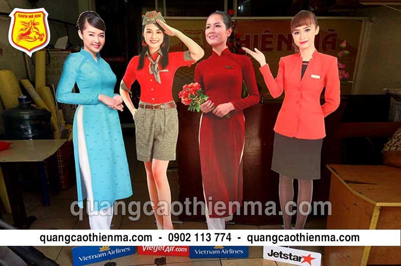 Standee mô hình tiếp viên hàng không