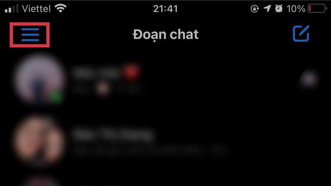 cách cài đặt mã pin hoặc faceid trên messenger cho iphone