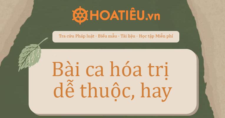 Bài ca hóa trị