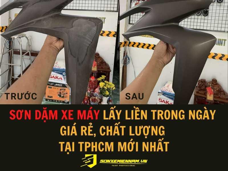 Sơn Dặm Xe Máy Lấy Liền Trong Ngày Giá Rẻ, Chất Lượng Tại TPHCM Mới Nhất