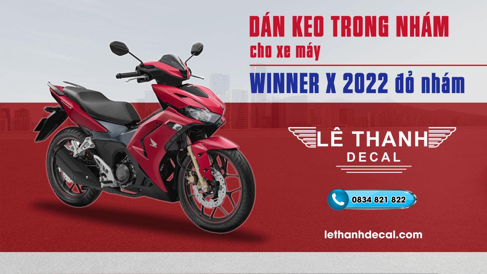 Dán keo trong nhám Winner X 2022 ABS đỏ nhám