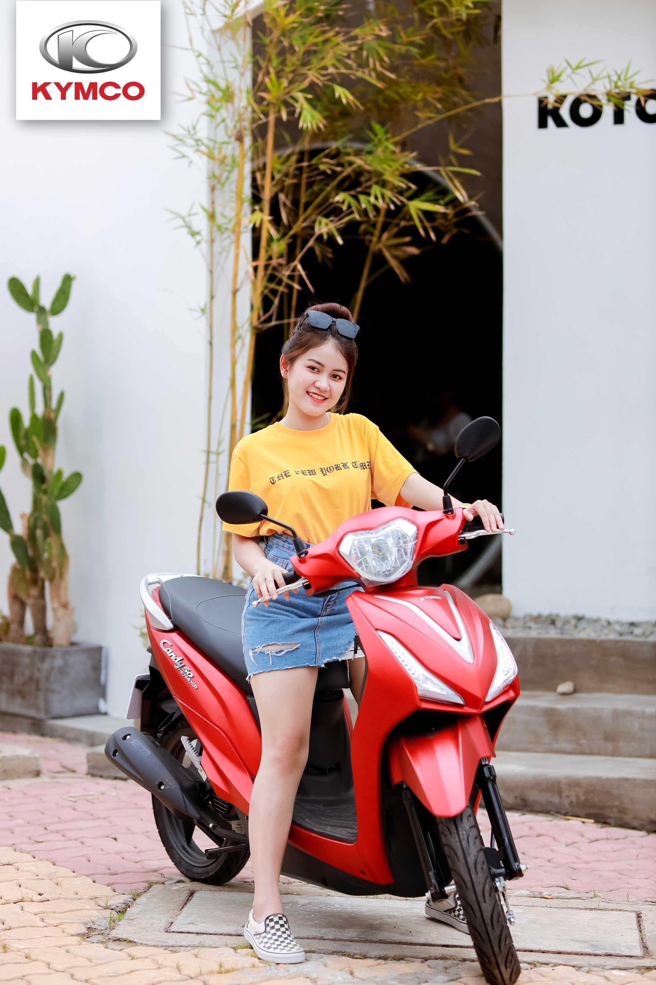 Xe ga Kymco kích thước nhỏ gọn phù hợp cho người có chiều cao khiêm tốn